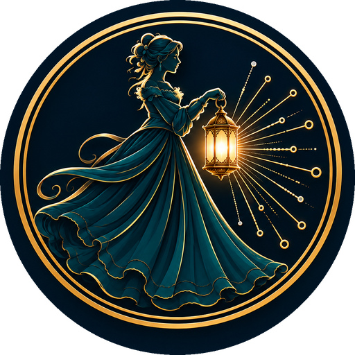 Evangeline Labs emblem: a woman holding a lantern